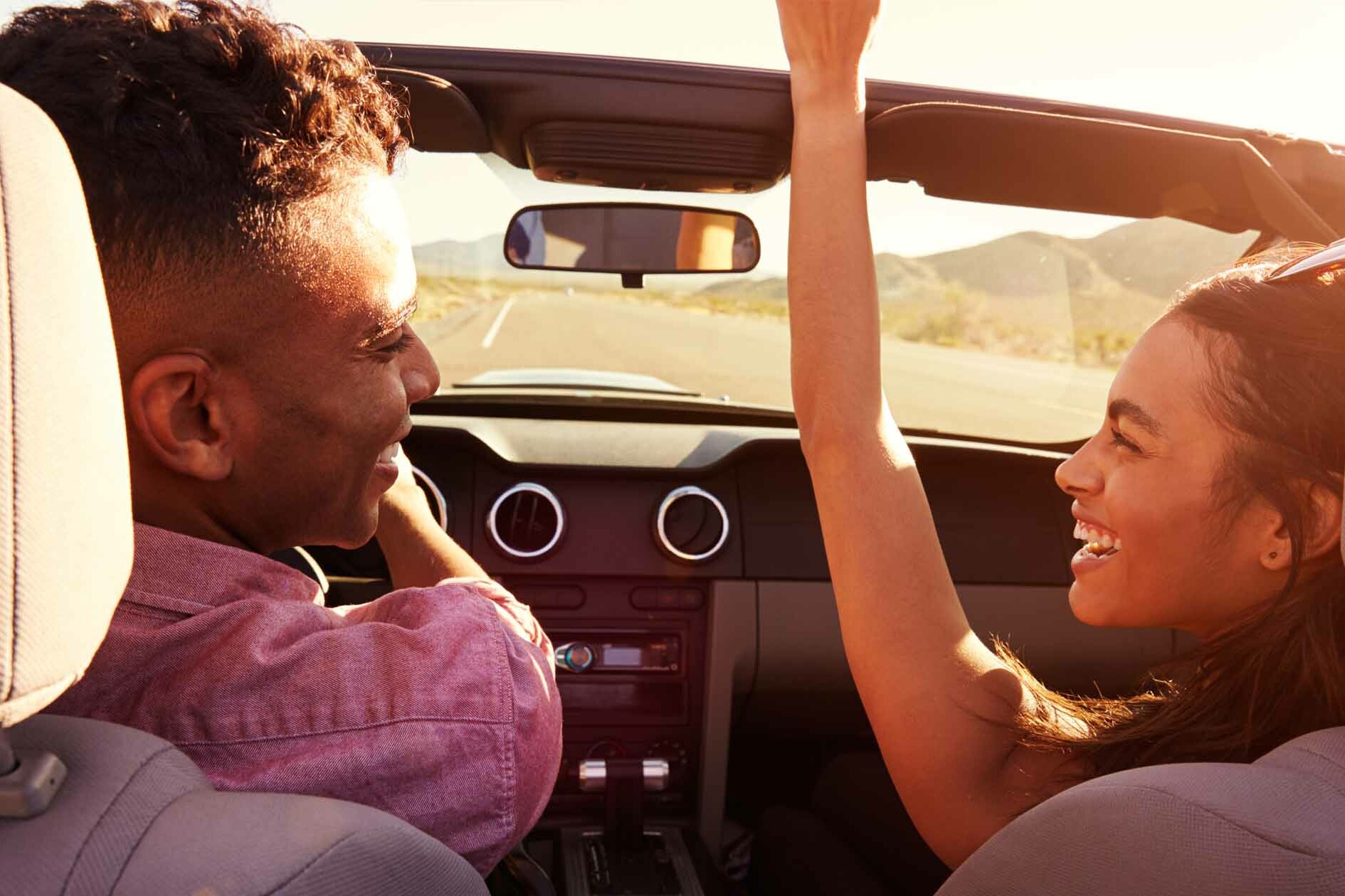Couple Driving with the Top Down - Put Yourself Out There