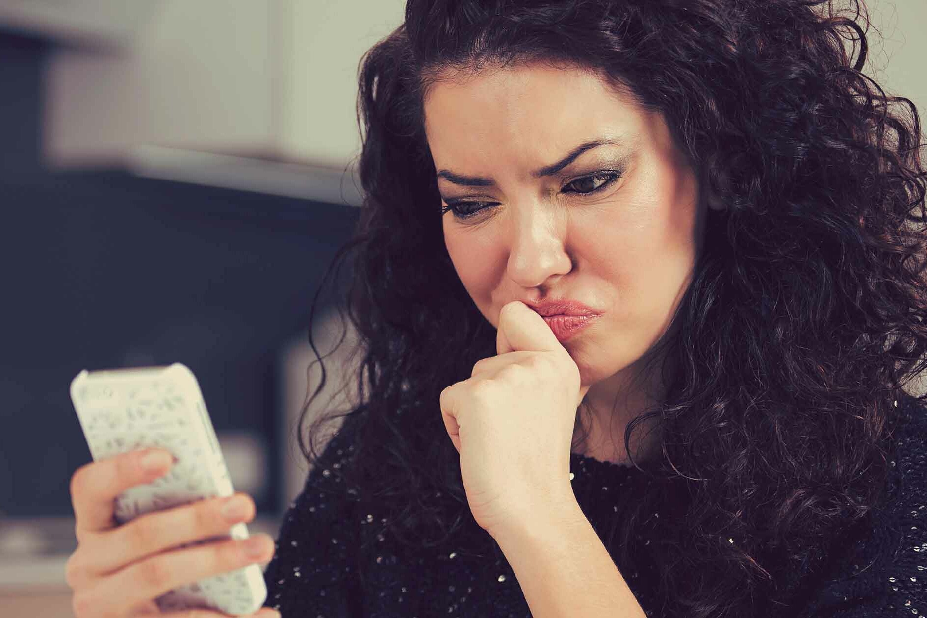 Frustrated dating app user